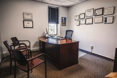 Inside the Cafferty & Scheidegger OWI/DUI defense office in Racine, Wisconsin